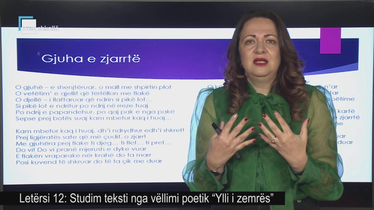 Letërsi 12 - Studim teksti nga vëllimi poetik 