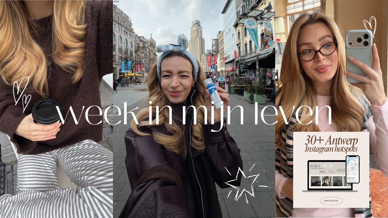 WEEKVLOG 18 ⭐️ Mijn INSTAGRAM HOTSPOT GUIDE is live! Video opnemen op de Meir & a lot of yapping.
