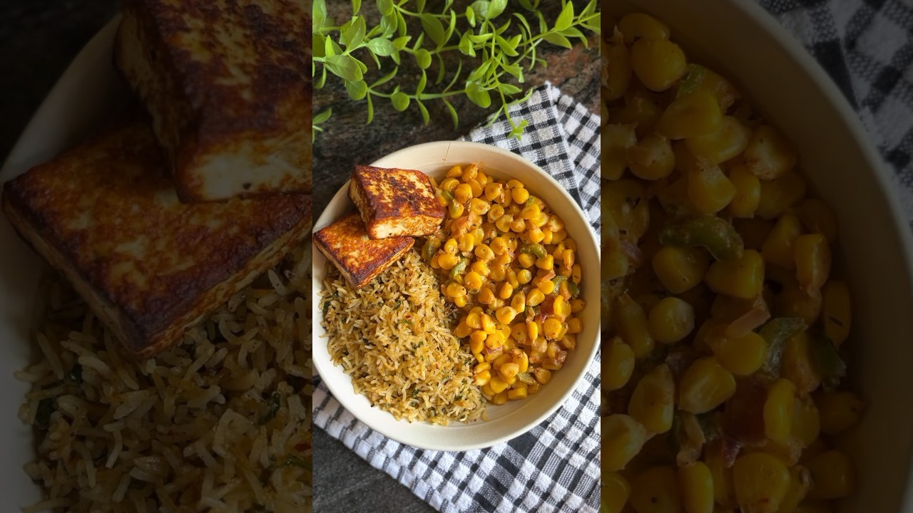 Creamy Corn Rice bowl recipe