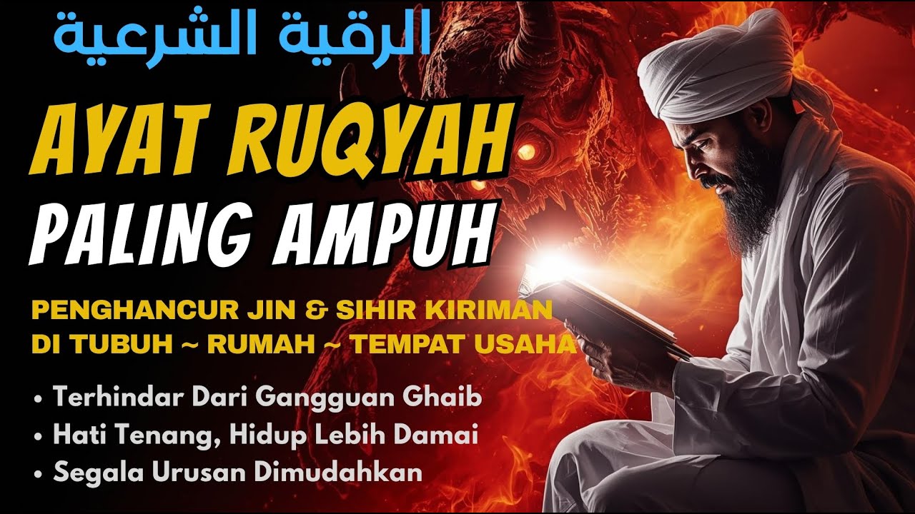 RUQYAH RUMAH DAN DIRI SENDIRI PALING AMPUH | PENGUSIR JIN DAN SETAN DI TEMPAT USAHA PENENANGKAN HATI