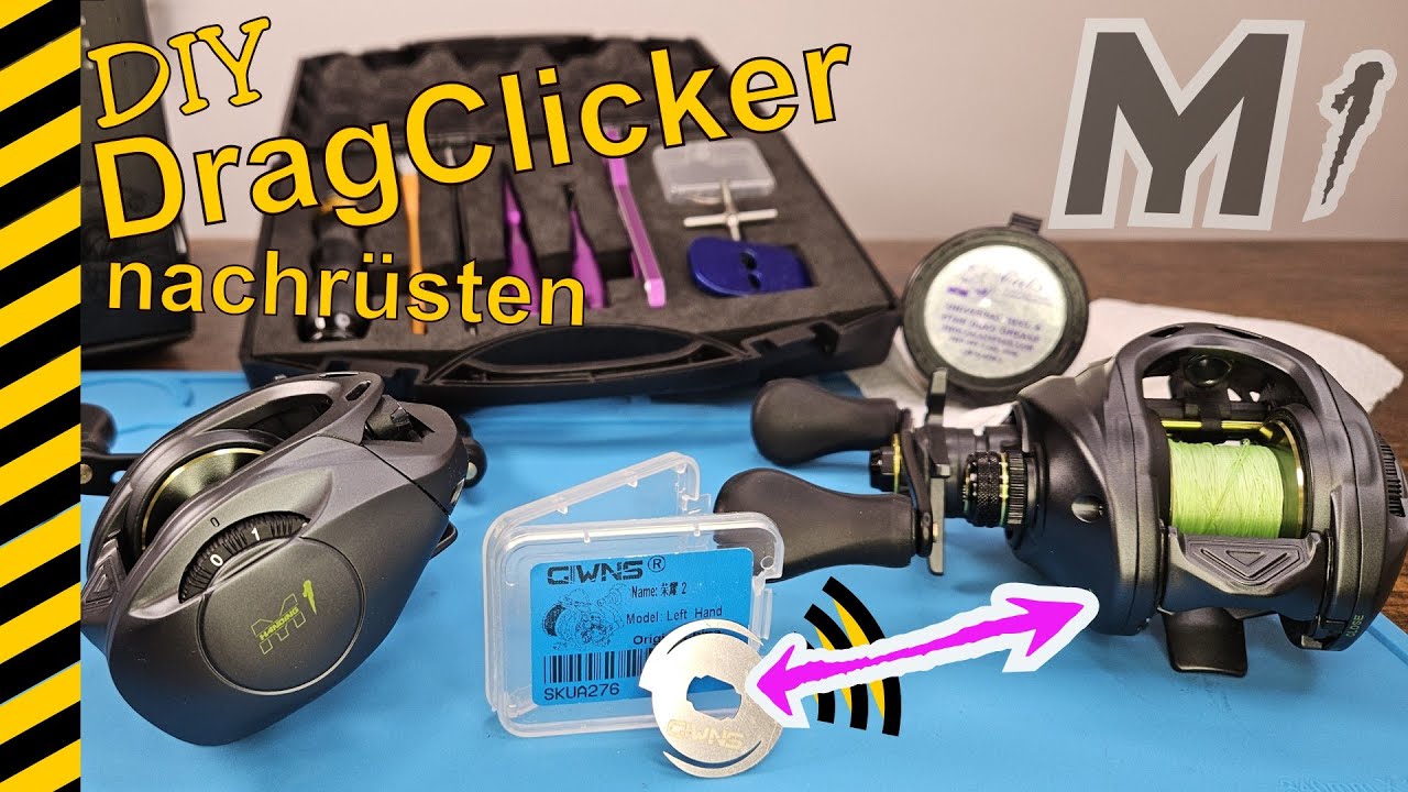 DIY DragClicker Einbau Baitcaster M1 DEUTSCH
