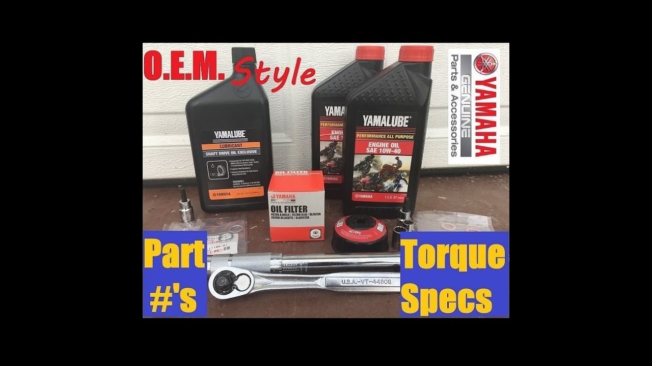 Super Ténéré Oil Change 12-19(OEM Style w/final drive fluid change)