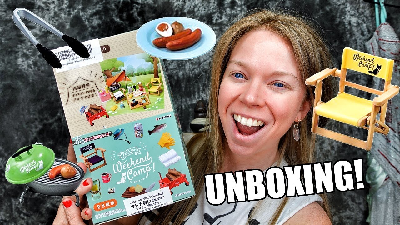 Unboxing TINY REAL Summer Camp Items!- Re-Ment Realistic Minis