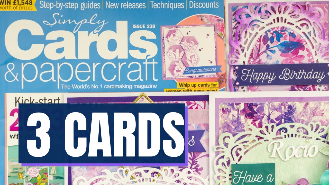 3 SUPER QUICK PERSONALISED CARD Simply Cards and Papercraft 238