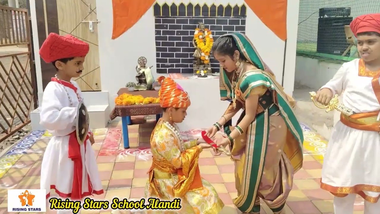 Highlights ⭐ Chatrapati Shivaji Maharaj Jayanti celebration at Rising Stars School Alandi 