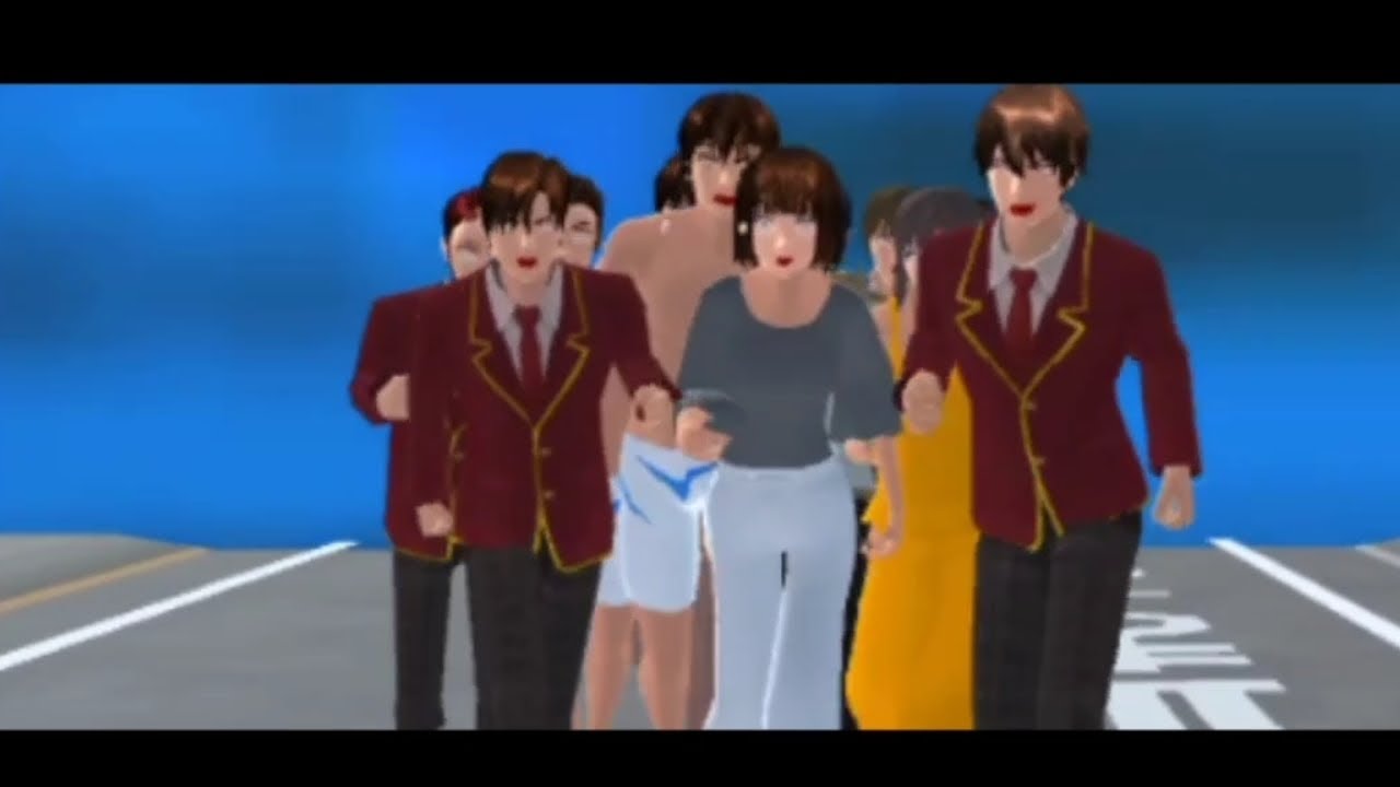 Tidal Wave in South Korea in Sakura School Simulator