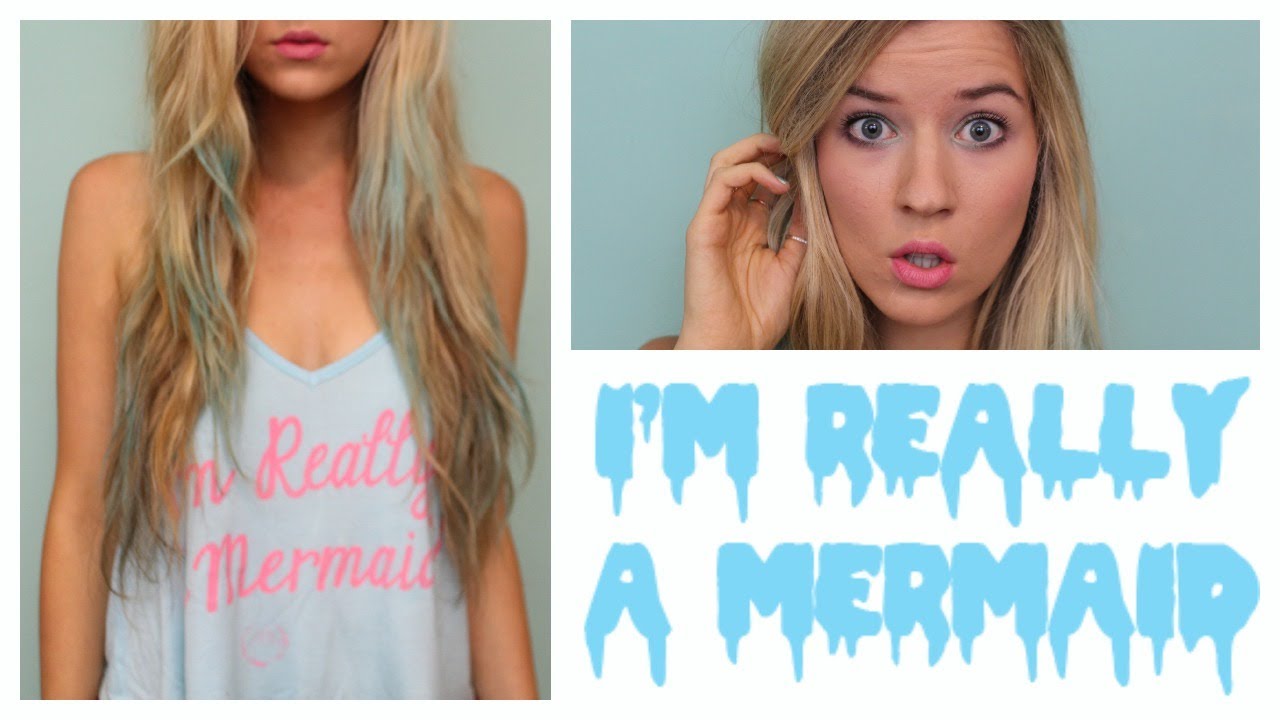 Mermaid at Heart ♡: Makeup & Hair Chalking Tutorial