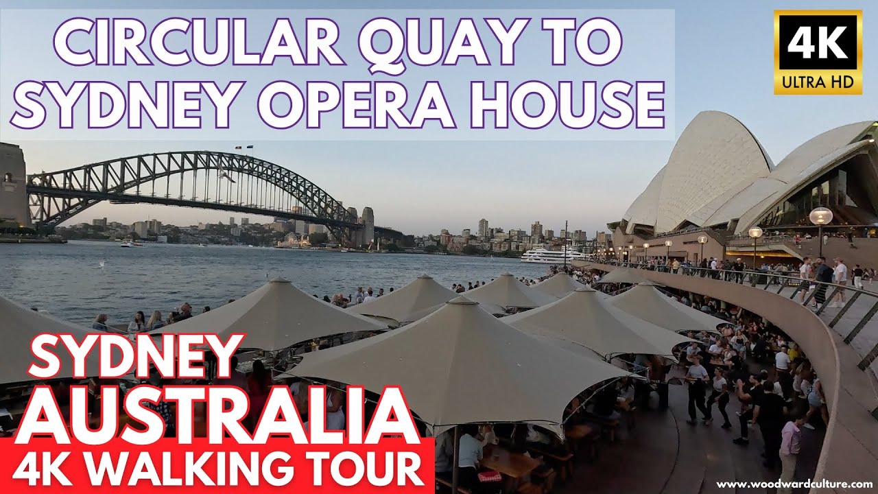 Sydney 4K Walking Tour | Circular Quay to Sydney Opera House on a Friday Evening | Australia in 4K