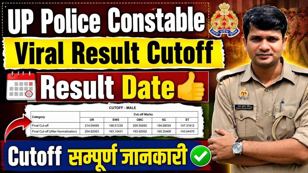 UP Police Constable Viral Cutoff😲 सम्पूर्ण जानकारी✅️ UP Police Constable Result| UP Police 2026