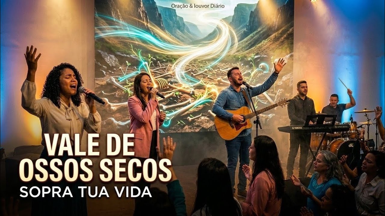🎵 Sopra Tua Vida (Vale de Ossos Secos) 💨🦴🔥 | Louvor de Avivamento | Oração & louvor Diário