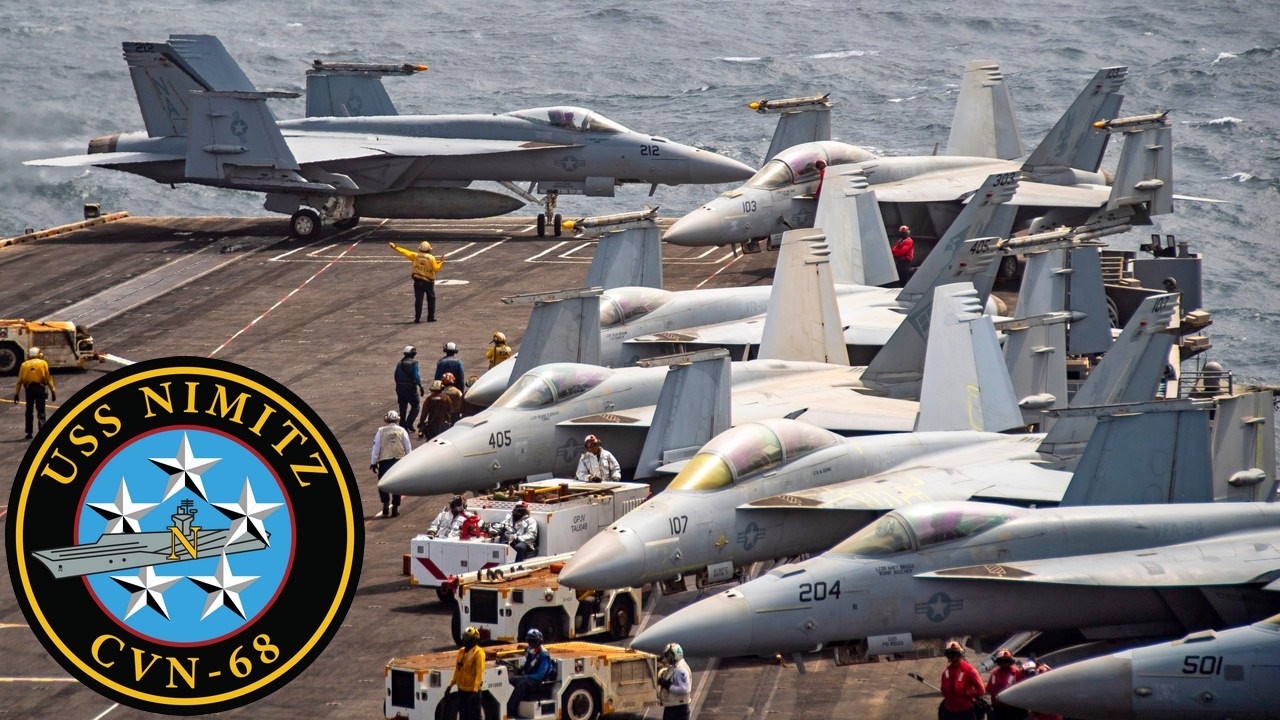 ВМС США: авианосец USS Nimitz (CVN 68) проводит лётные операции.