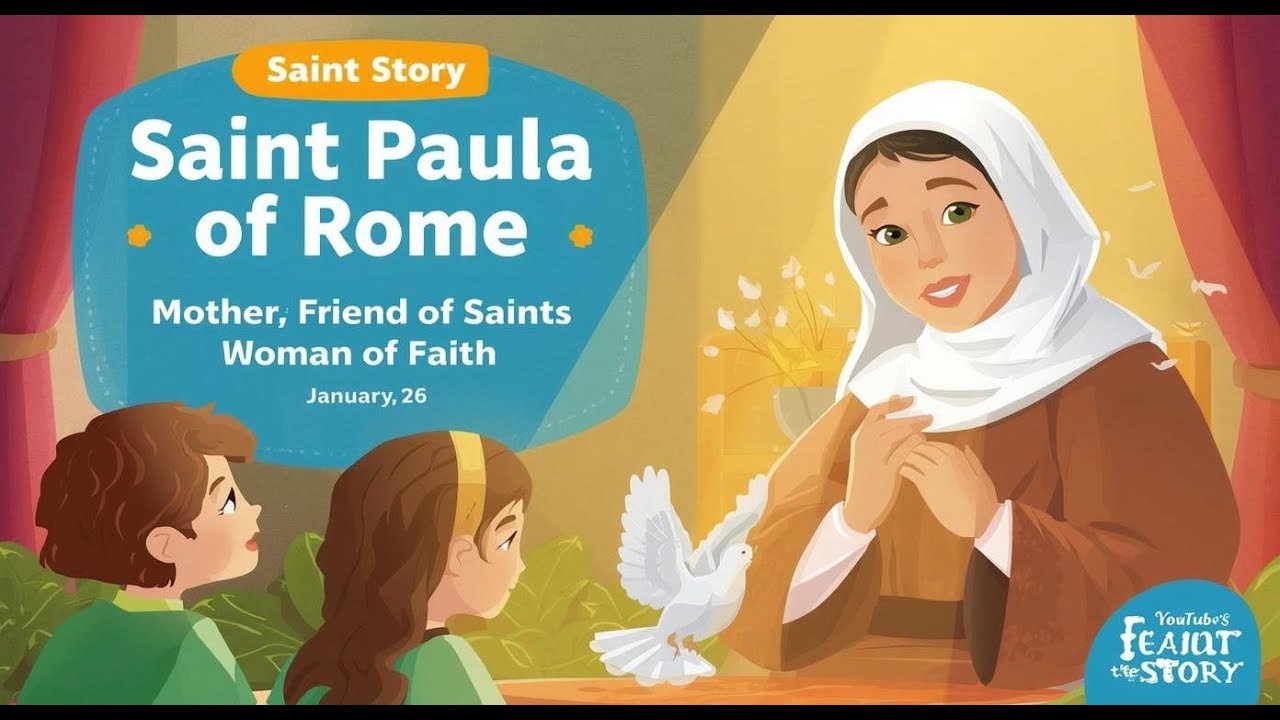 Saint Paula of Rome | Mother, Friend of Saints, Woman of Faith | January 26 | Saint Story for Kids