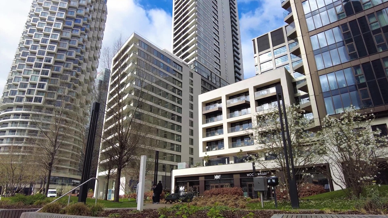[4K] Canary Wharf | Wood Wharf | London Walking Tour