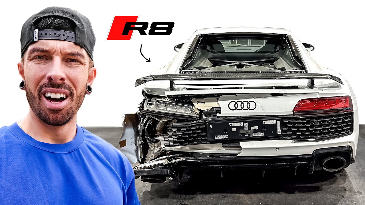 REBUILDING A WRECKED AUDI R8 I BOUGHT FOR MY FRIEND