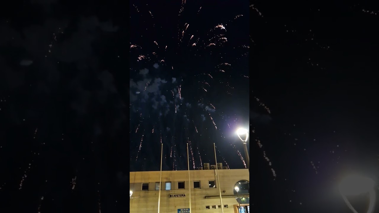 Benidorm fiesta fireworks