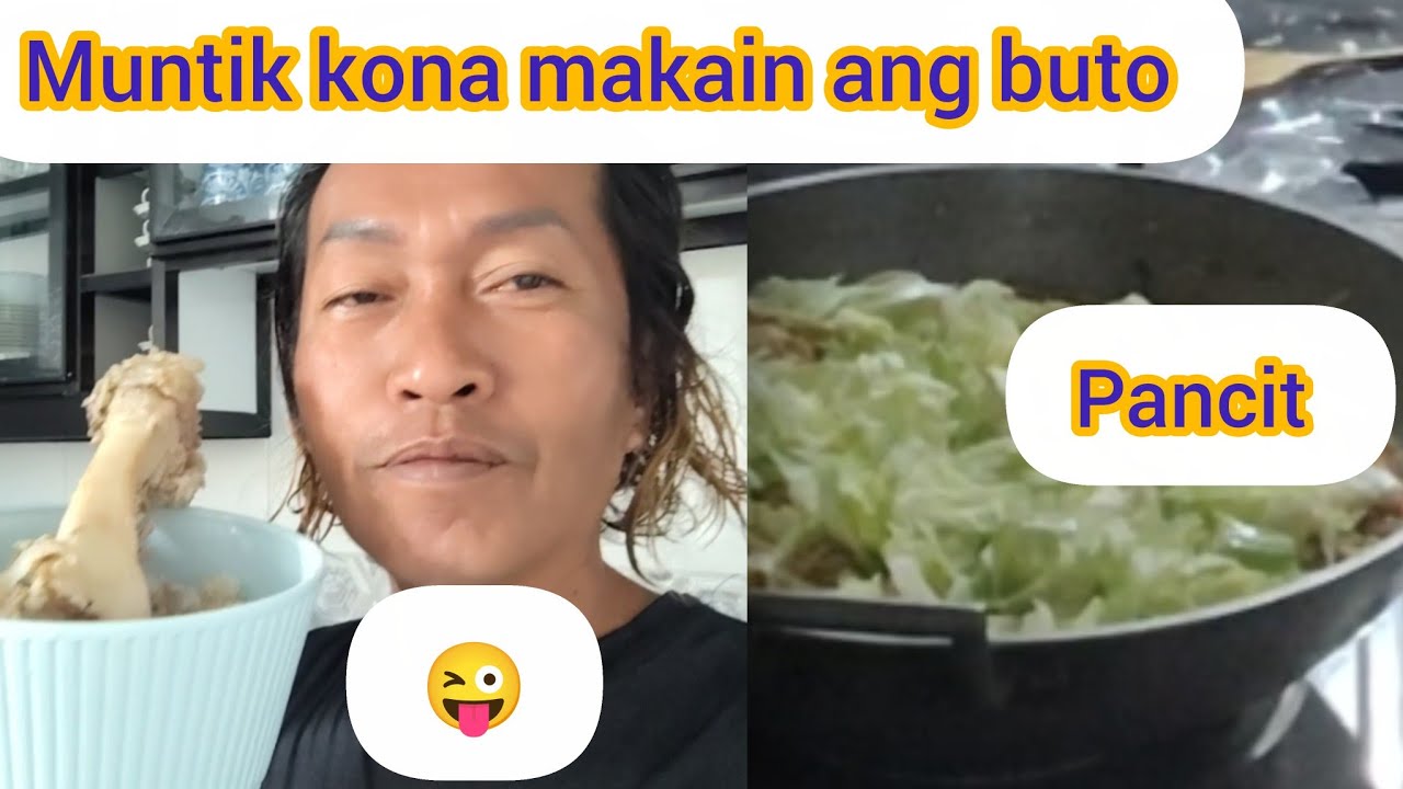 NAGLUTO AKO NG PANCIT PRA SA BISETA NAMEN GALING SUREGAO//MUNTIK KUNA MAKAIN ANG BUTO SA SARAP 