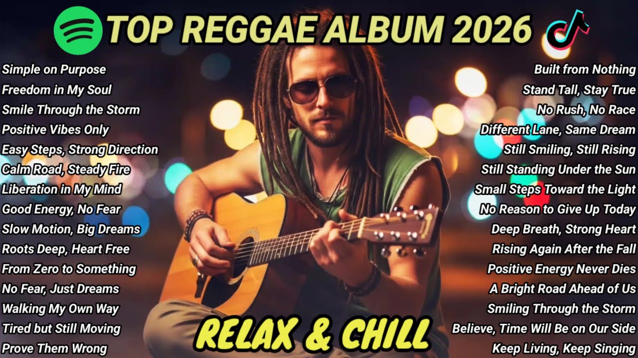 Peaceful Reggae Music 2026 Full Album 🌙 Spotify Hits | Sleep Background Music