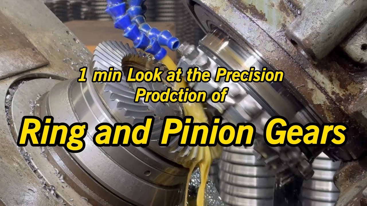 1min Look at the Precision Production of Ring and Pinion Gears