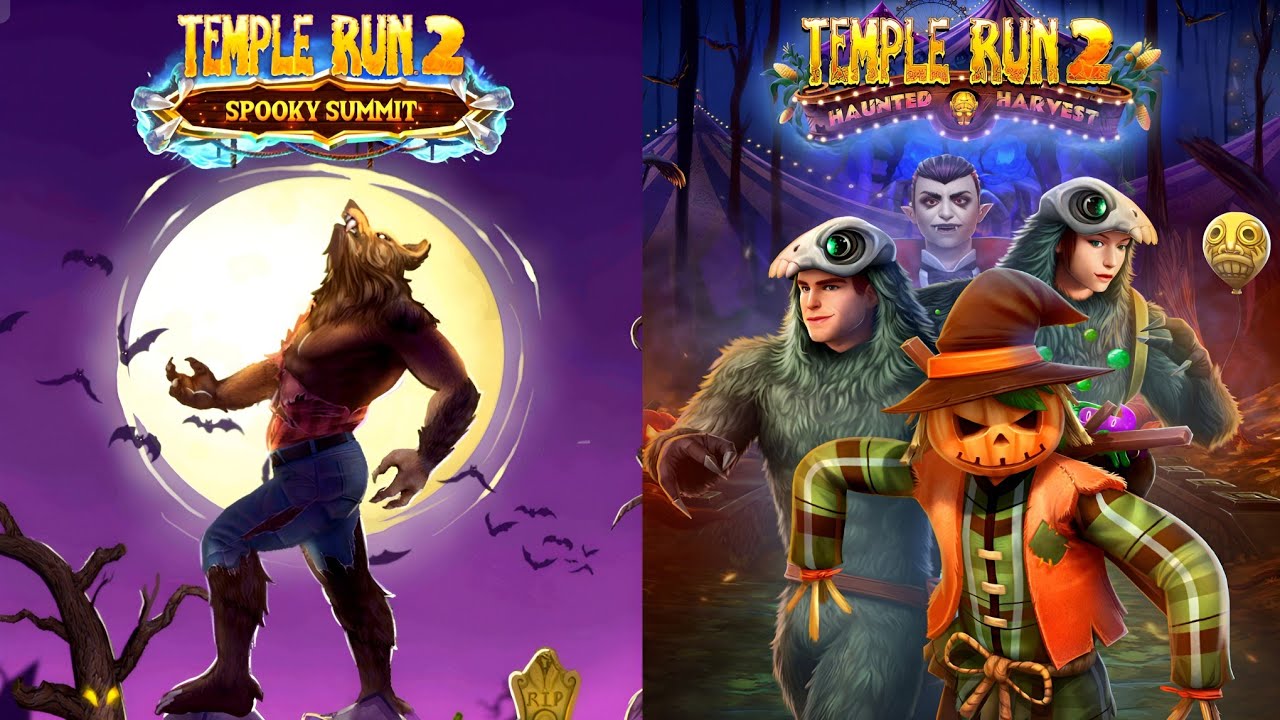 Temple Run 2 Spooky Summit Vs Haunted Harvest