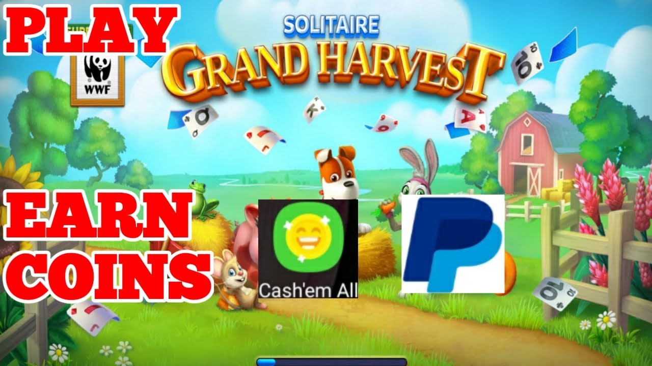 How to Play and Earn Coins Solitaire Grand Harvest in Cash'em All // Arn Abantao