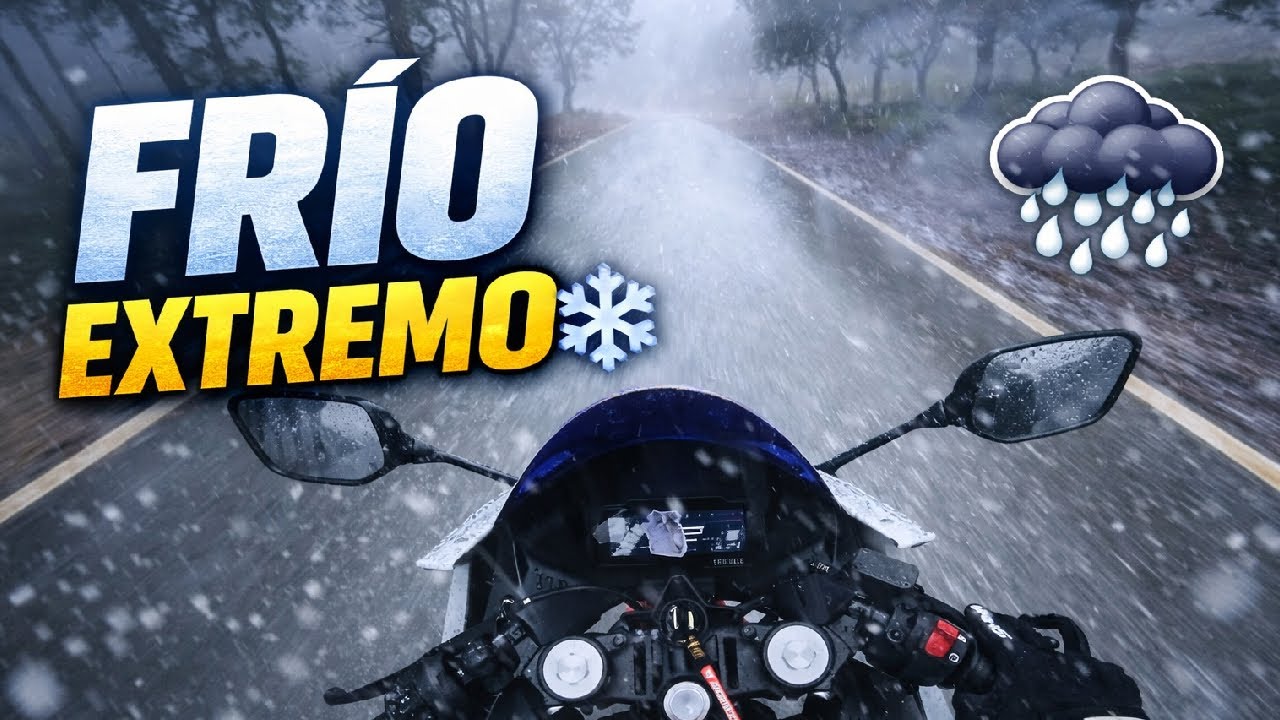 ❄️ NIEVE, GRANIZO Y NIEBLA EN MOTO 🏍️ | Técnicas REALES para Combatir el Frío | MOTOVLOG #7