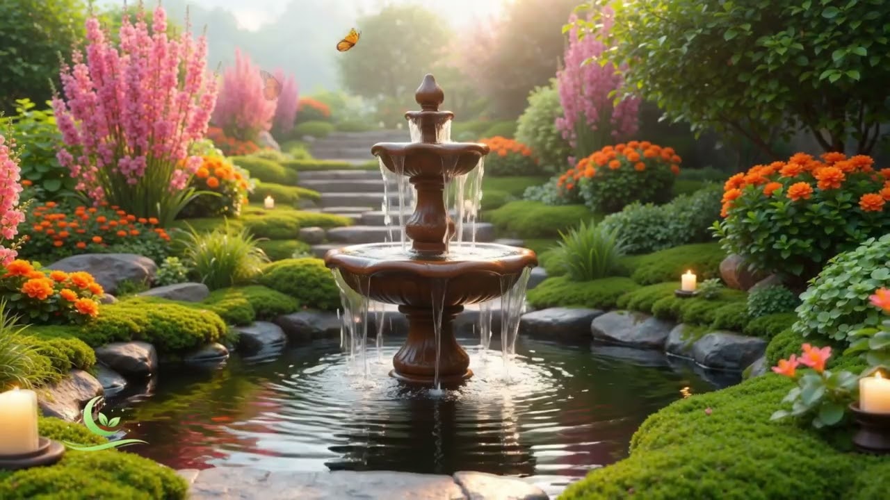 Beautiful Piano & Flowing Water Sounds🌿 Deep Healing Meditation Music for Calm Sleep and Relaxation