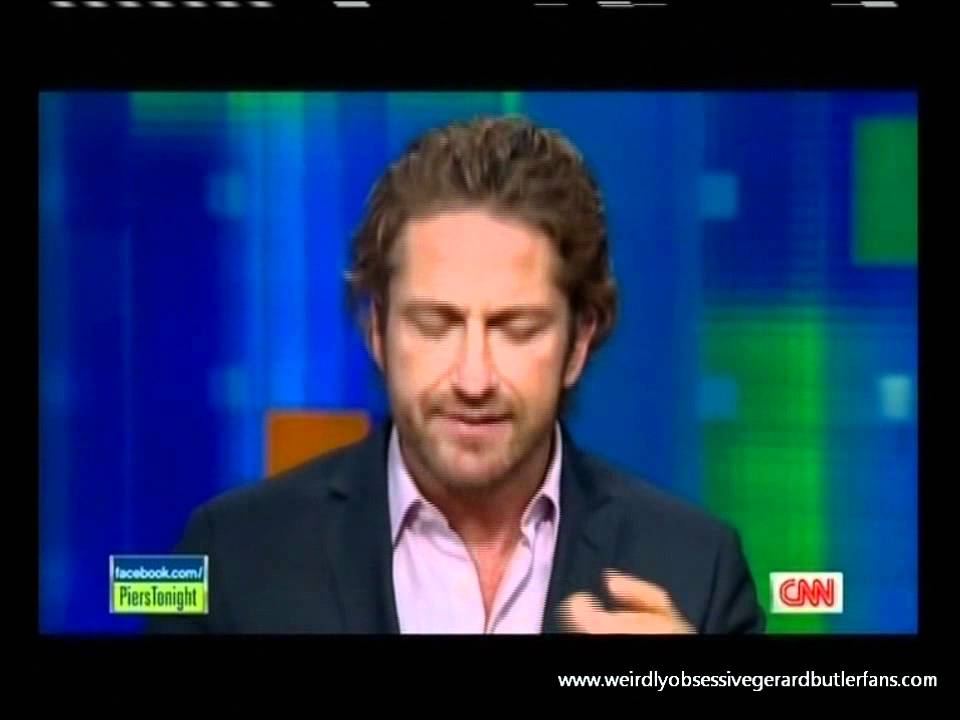 CNN - Piers Morgan - Gerard Butler promoting Machine Gun Preacher - Oct 7 2011 pt1