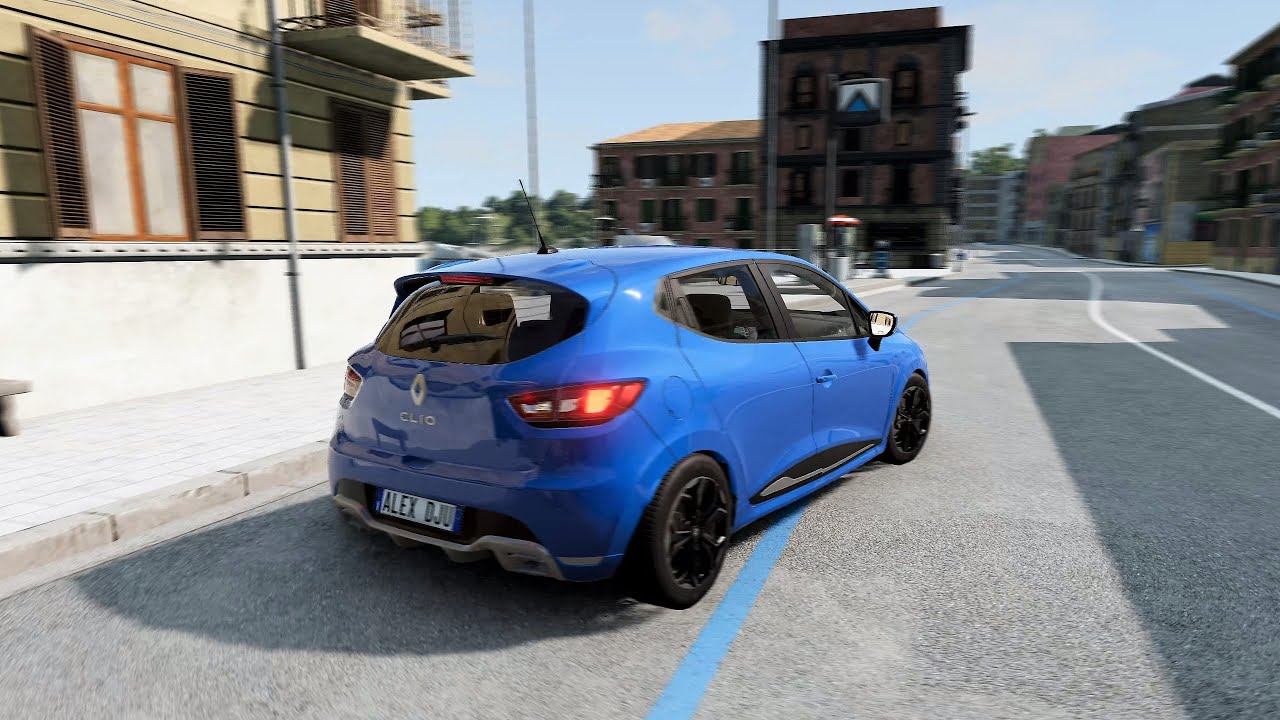 BeamNG.drive - Renault Clio IV RS 200 EDC 2016 - Car Show Test Drive Crash .