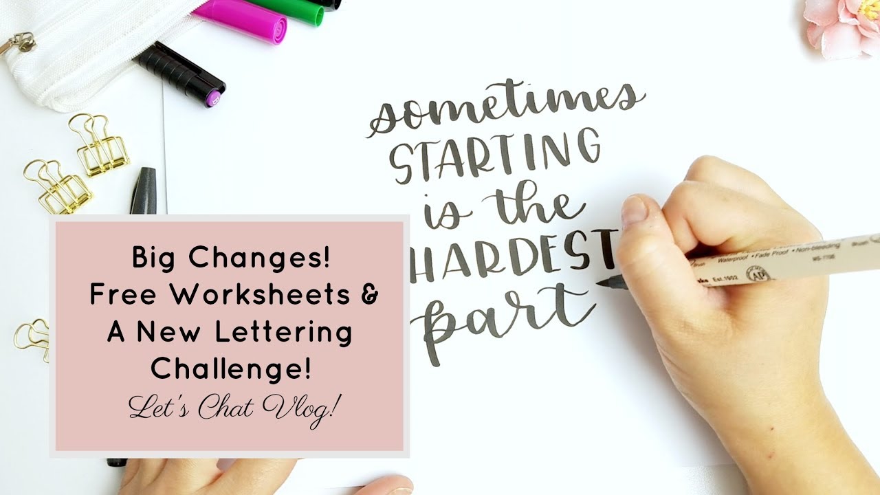 Beginners?! Let's Chat: Big Changes, Free Worksheets & A Practice Challenge for Beginners!