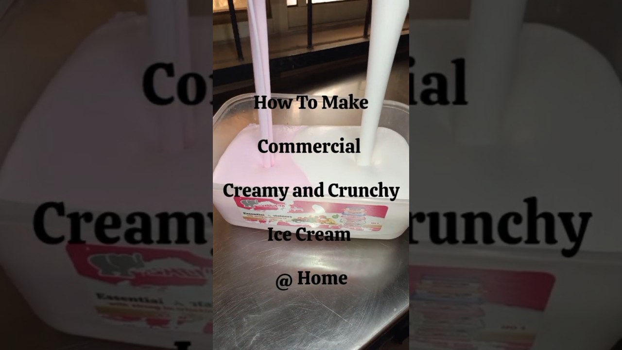How to make commercial ice cream at home