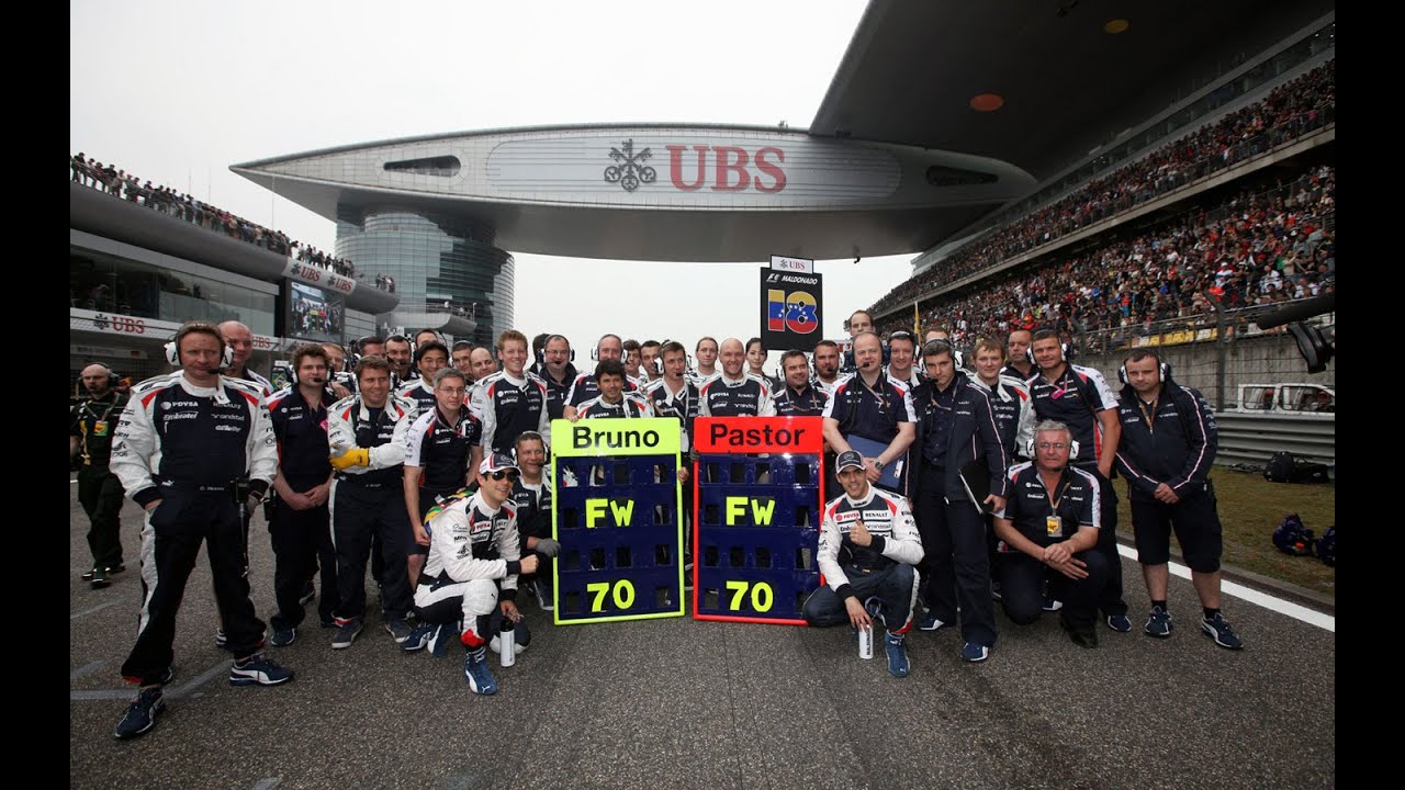 Williams 2012 - Bruno Senna e Pastor Maldonado