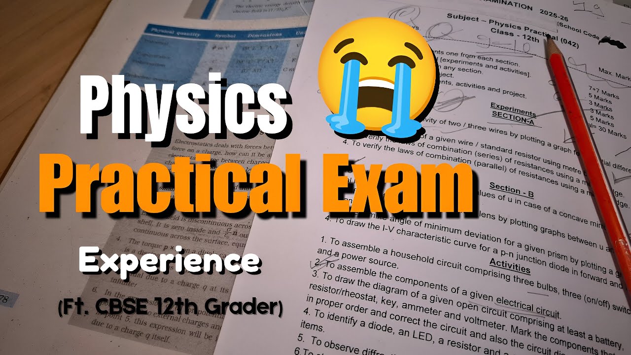 Physics Practical Exam Experience 😭 | CBSE Class 12 Boards 2026 Reality