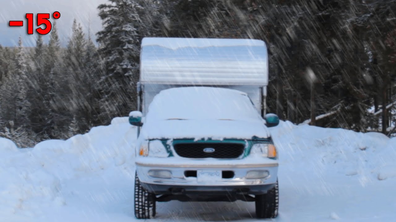 -15° Winter Camping in my Truck Camper - Diesel Heater Broke at 2am