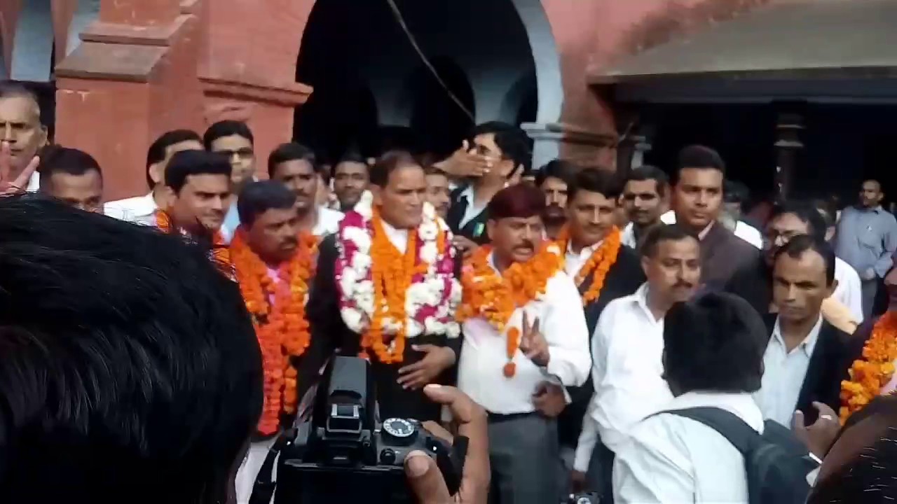 Faizabad bar association president sri paras nath pandey ji