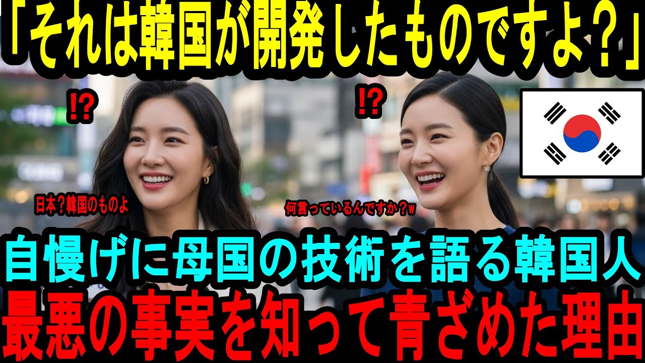 【海外の反応】「それは韓国が開発したものたです！」日本の発明品を韓国製だと勘違いする母国至上主義の韓国人が真実を知った結果とは？