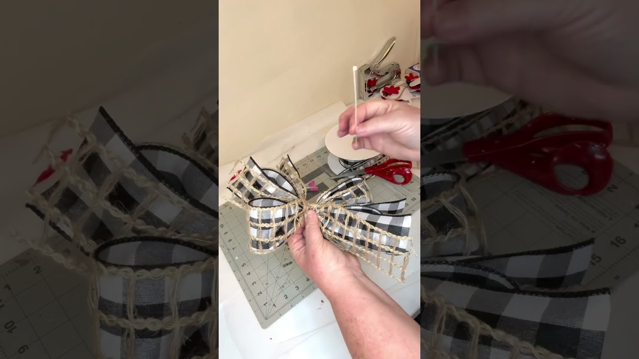 The long awaited #Doorhanger #bowtutorial is here!  Watch this to learn howto make your own #bow