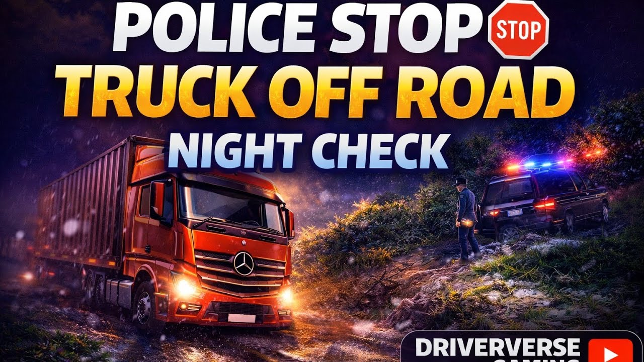 Police Stop 🚨 + Truck Road Se Utar Gaya 😱 | Night Drive Gameplay