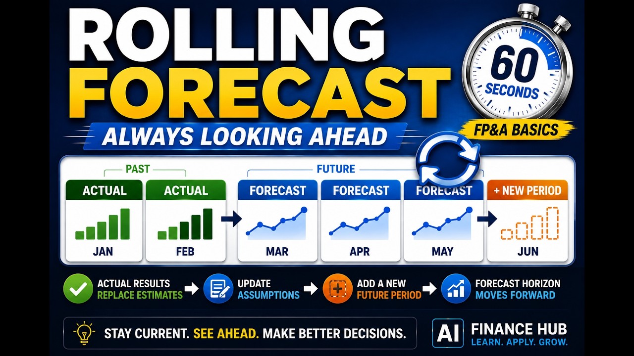 Rolling Forecast Explained in 60 Seconds | FP&A Basics