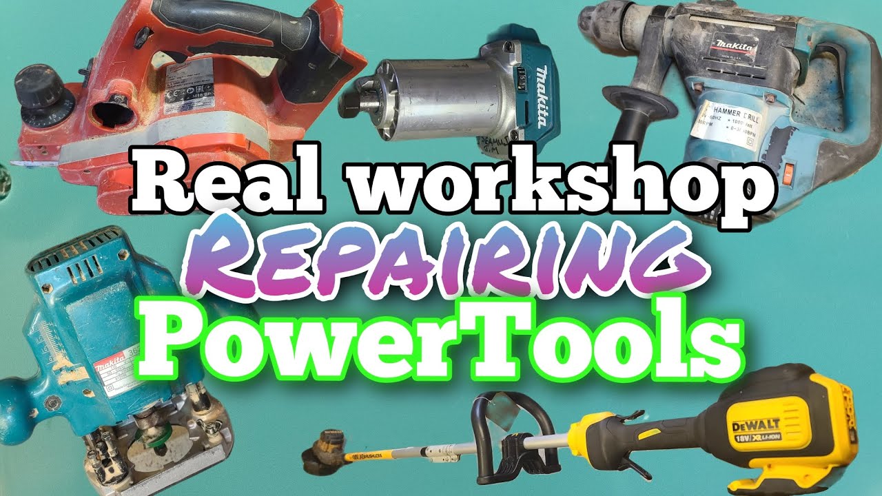 Repairing a bunch of broken Power Tools, Makita, Dewalt, Milwaukee 