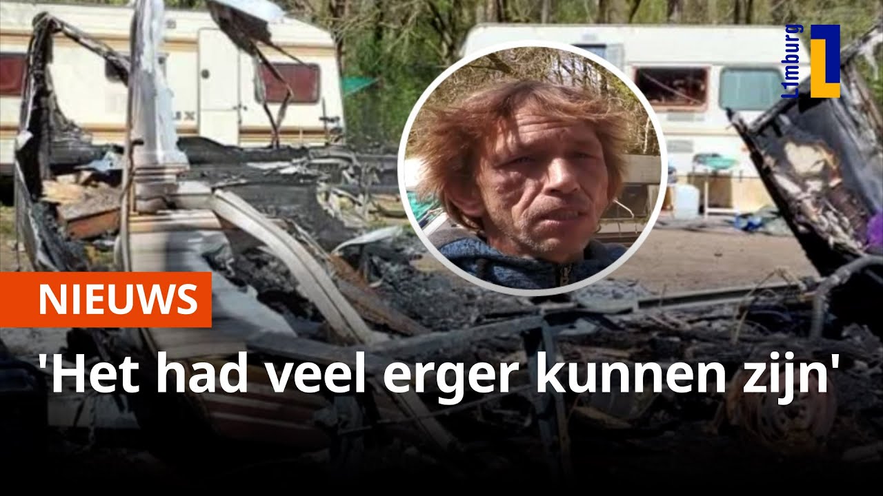 Woonwagenprotest Peel en Maas ook na uitbranden caravan 🚚🔥 | 1Limburg