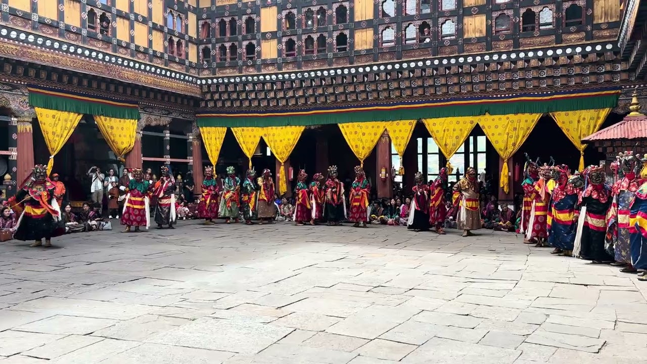 Paro Drubchen 2025 | Sacred Cham Dance at Rinpung Dzong, Bhutan