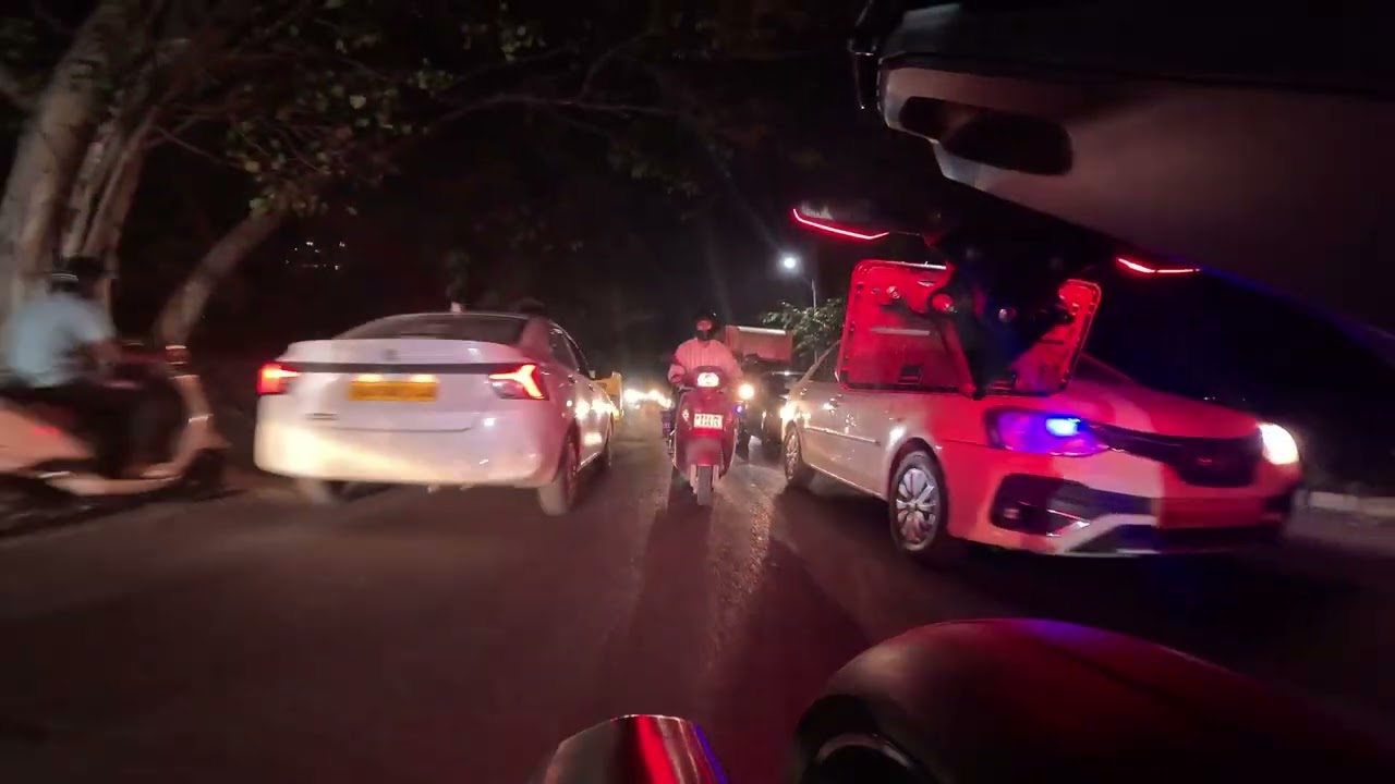 25Feb2026 - BMW S1K Bangalore Biker - Daily Ride - Reverse POV - Home To Meet Friend