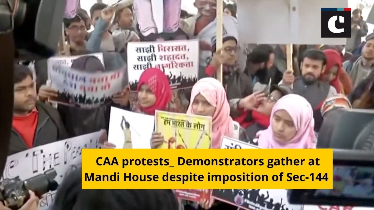 CAA protests_ Demonstrators gather at Mandi House despite imposition of Sec-144