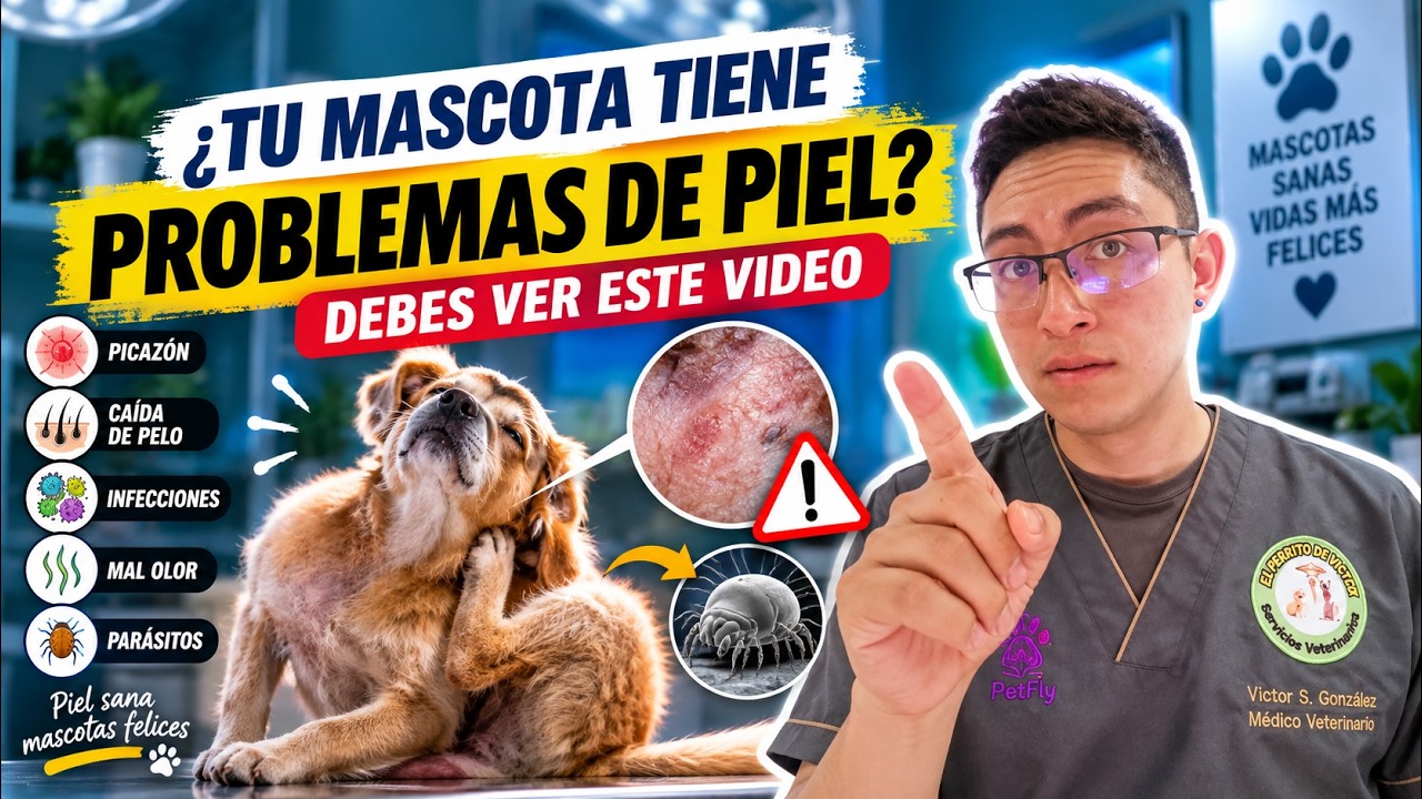 Si tu MASCOTA tiene PROBLEMAS de PIEL, se RASCA o se 