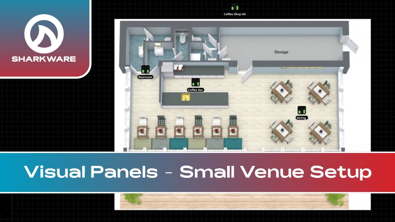 SharkWare Visual Panels - Small Venue Setup