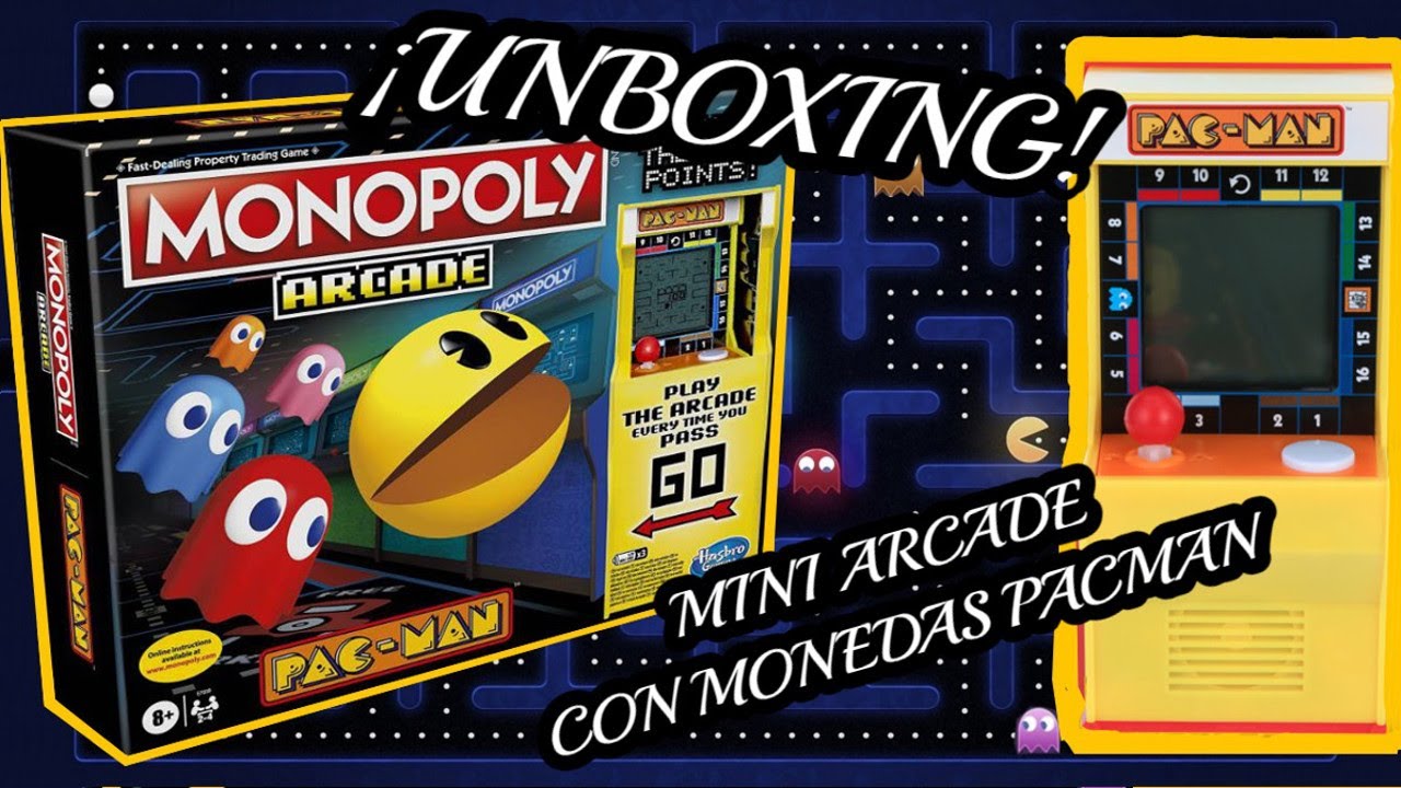 🎲 MONOPOLY ARCADE 🎲 - EDICIÓN PAC-MAN CON MÁQUINA RECREATIVA.