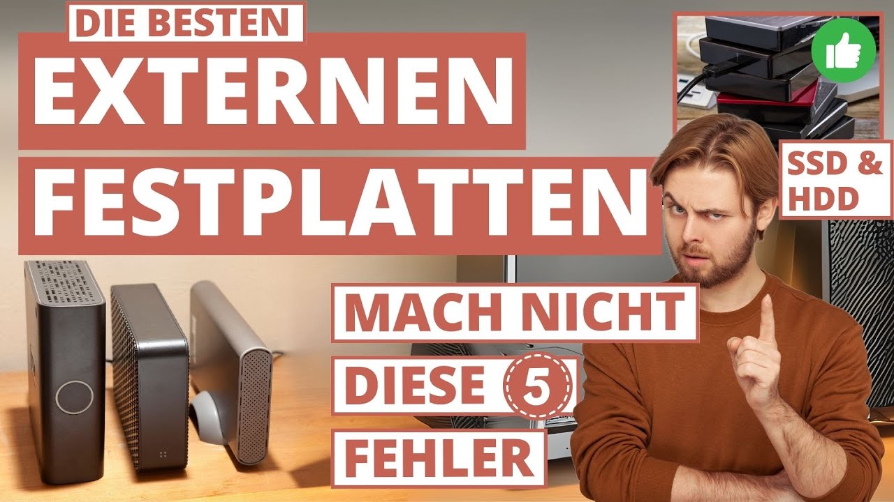 Beste externe Festplatte - 5 Fehler beim Kauf