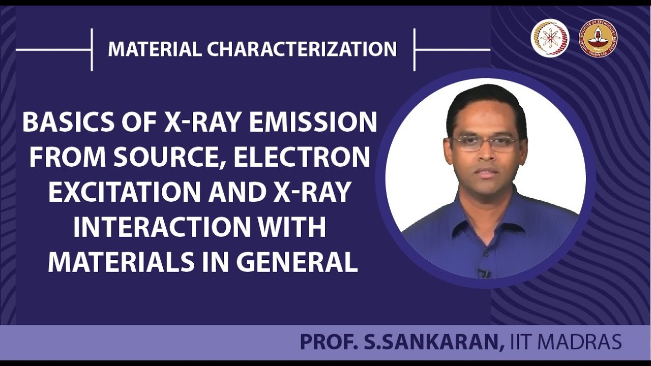 Basics of X-ray emission from source, electron excitation and X-ray interaction