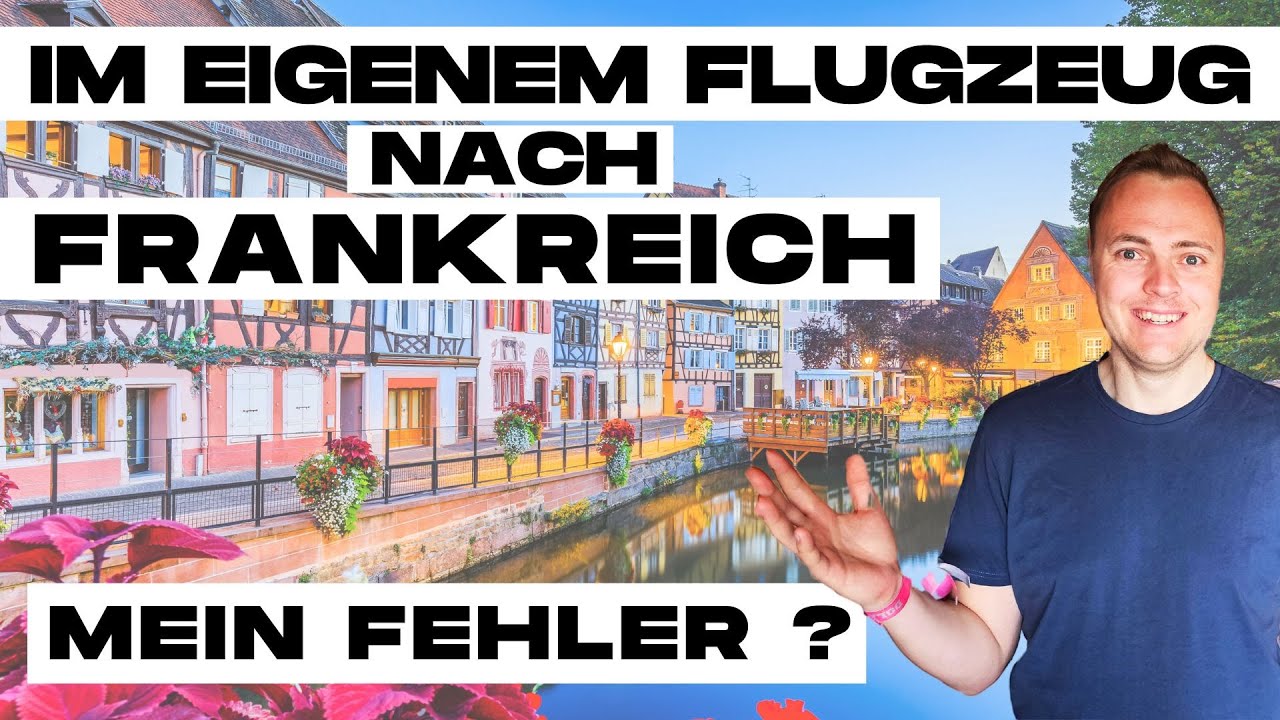 Flug nach Colmar mit der C42 + Bush flying für Anfänger in Frankreich