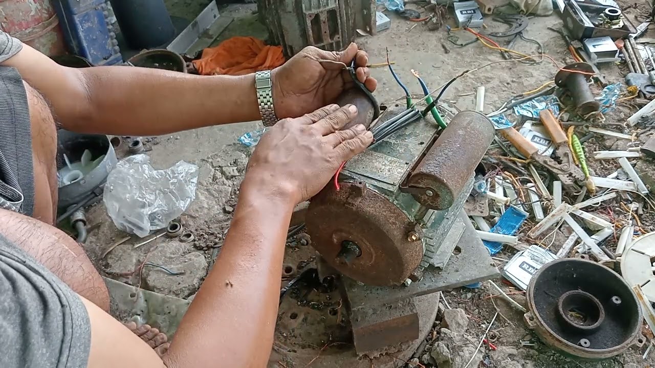 Bài 7, ráp roto, đấu đầu dây, thanh kim motor.